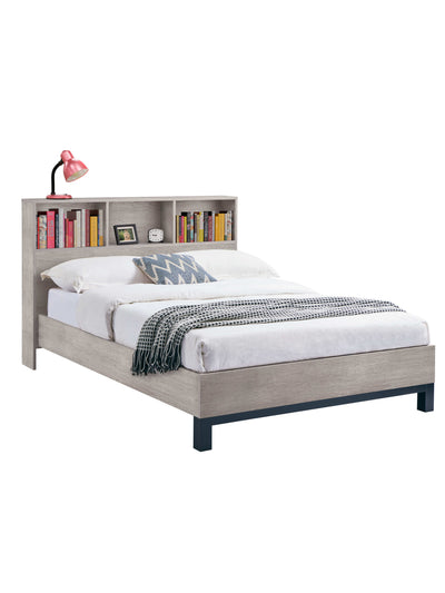 Bali Bookcase Bed- Grey Oak