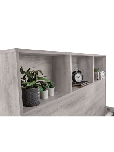 Bali Bookcase Bed- Grey Oak