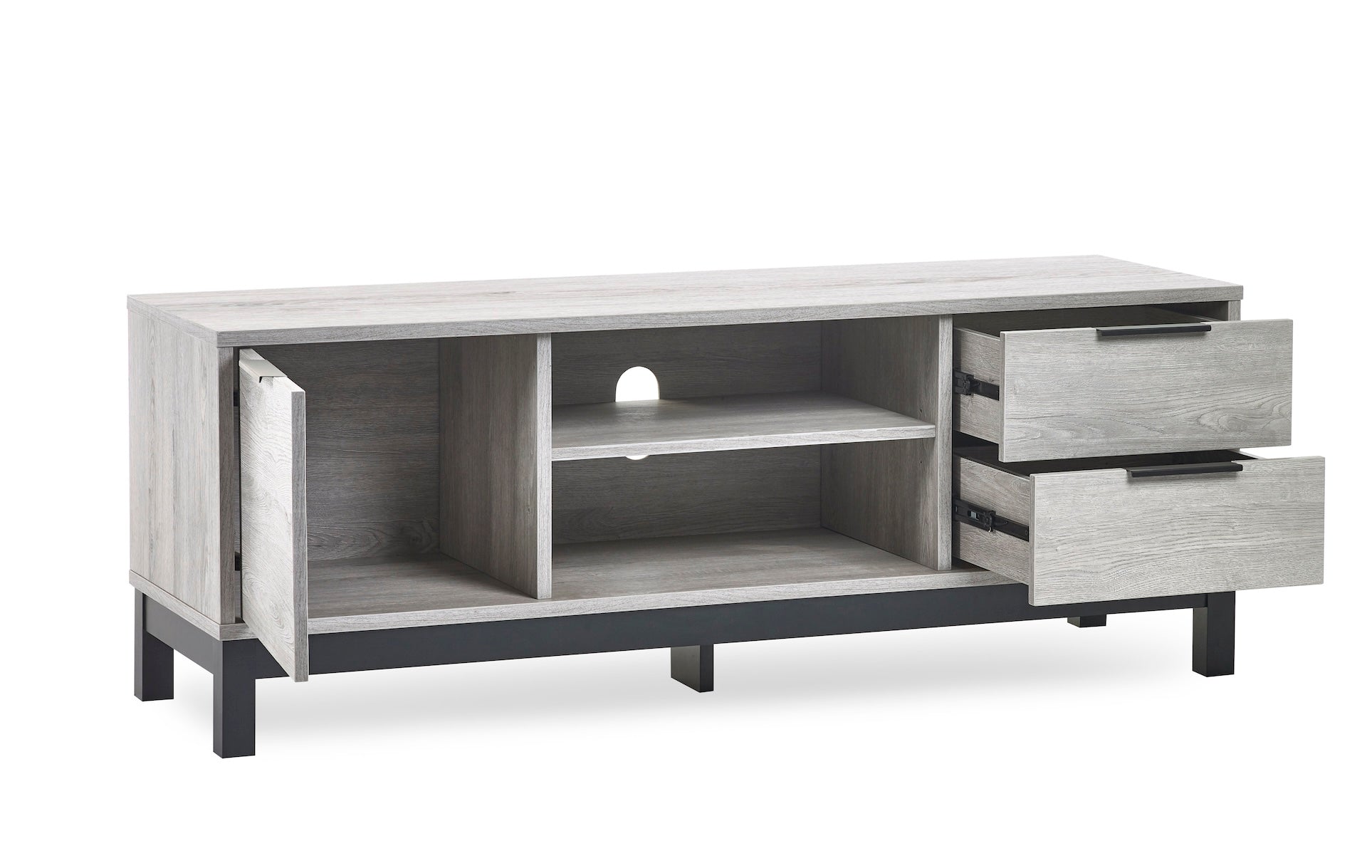 Bali TV Unit - Grey Oak – Julian Bowen, view 3