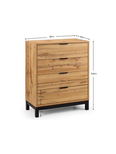 Bali 4 Drawer Chest