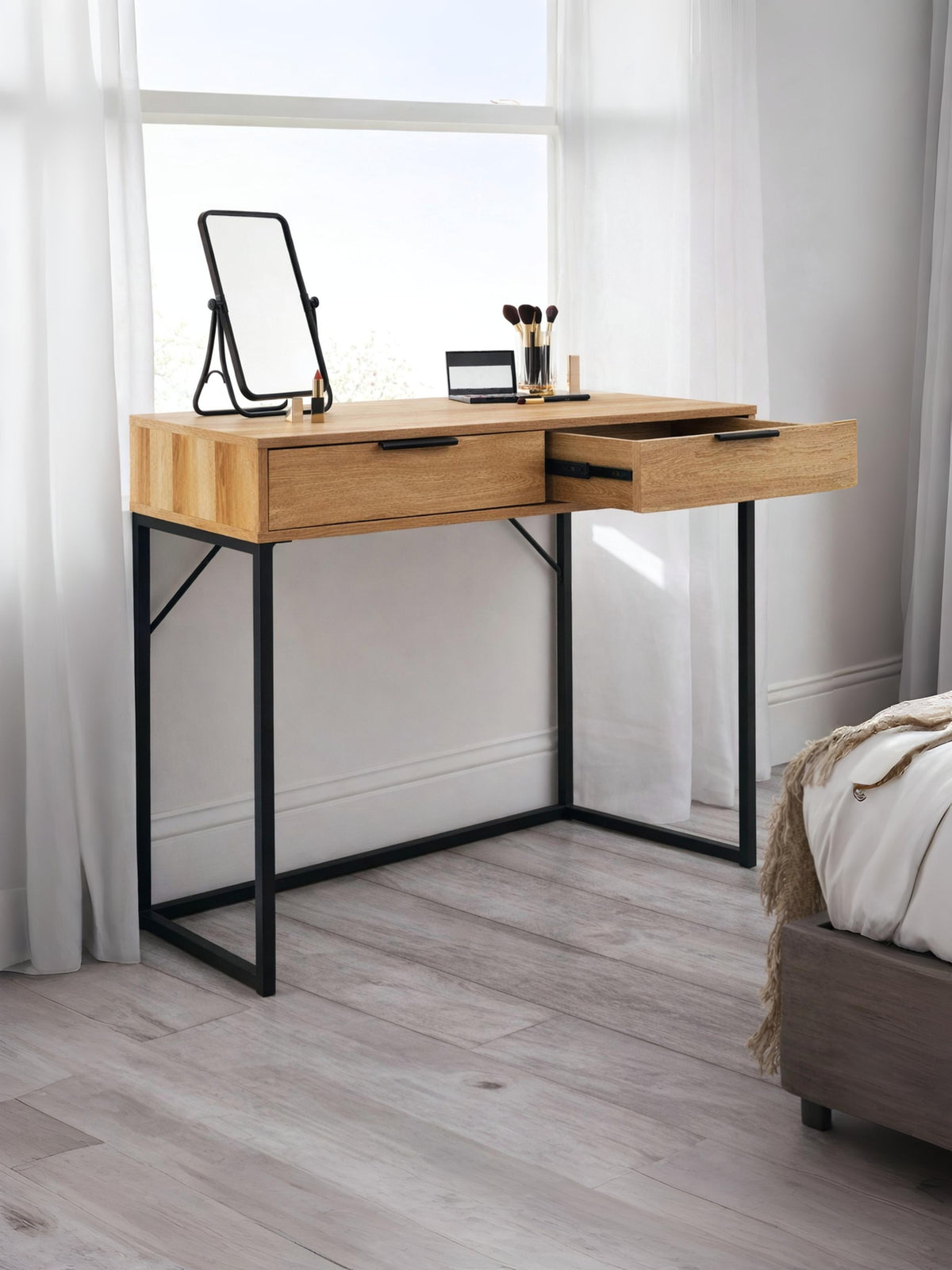Bali 2 Drawer Dressing Table/Desk