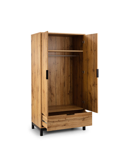 Bali 2 Door 1 Drawer Wardrobe
