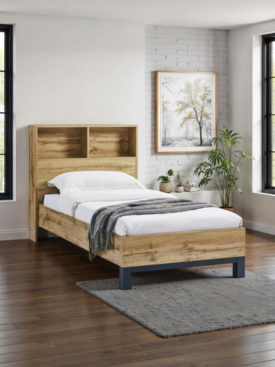 Bali Bookcase Bed - Oak