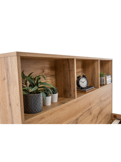 Bali Bookcase Bed - Oak