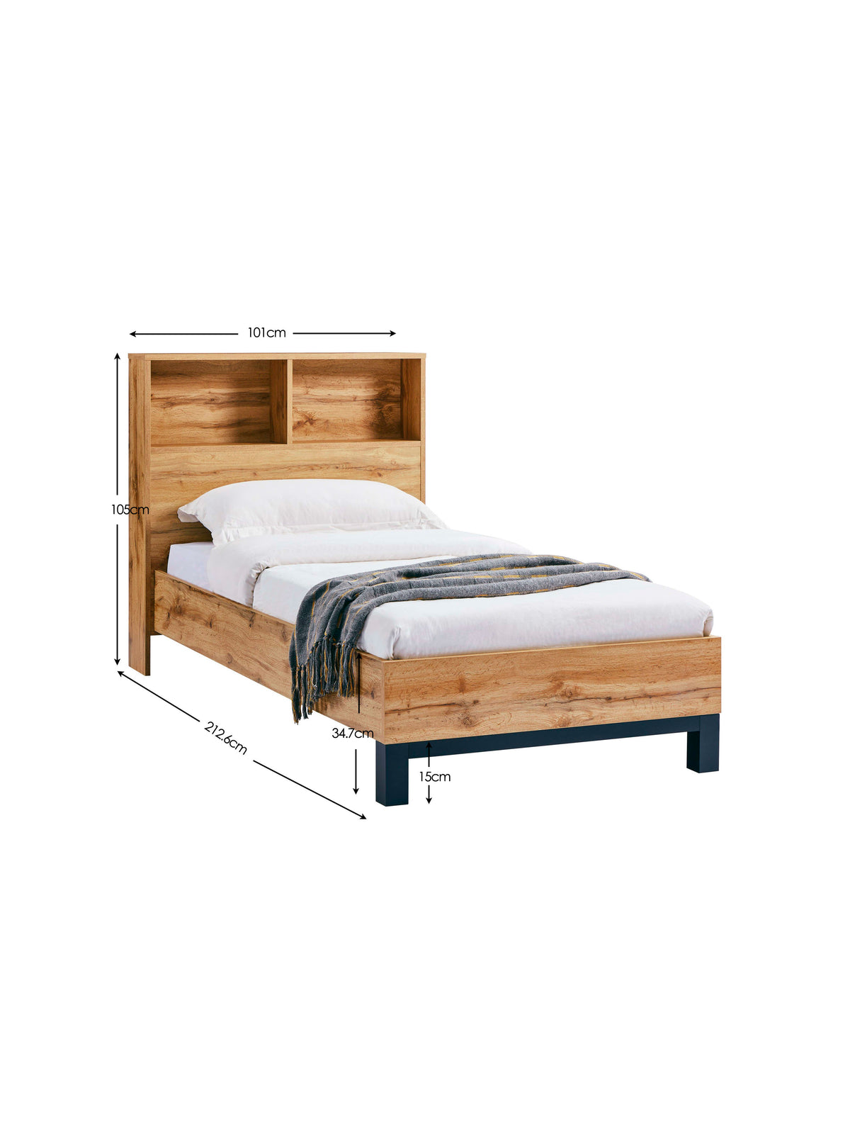 Bali Bookcase Bed - Oak