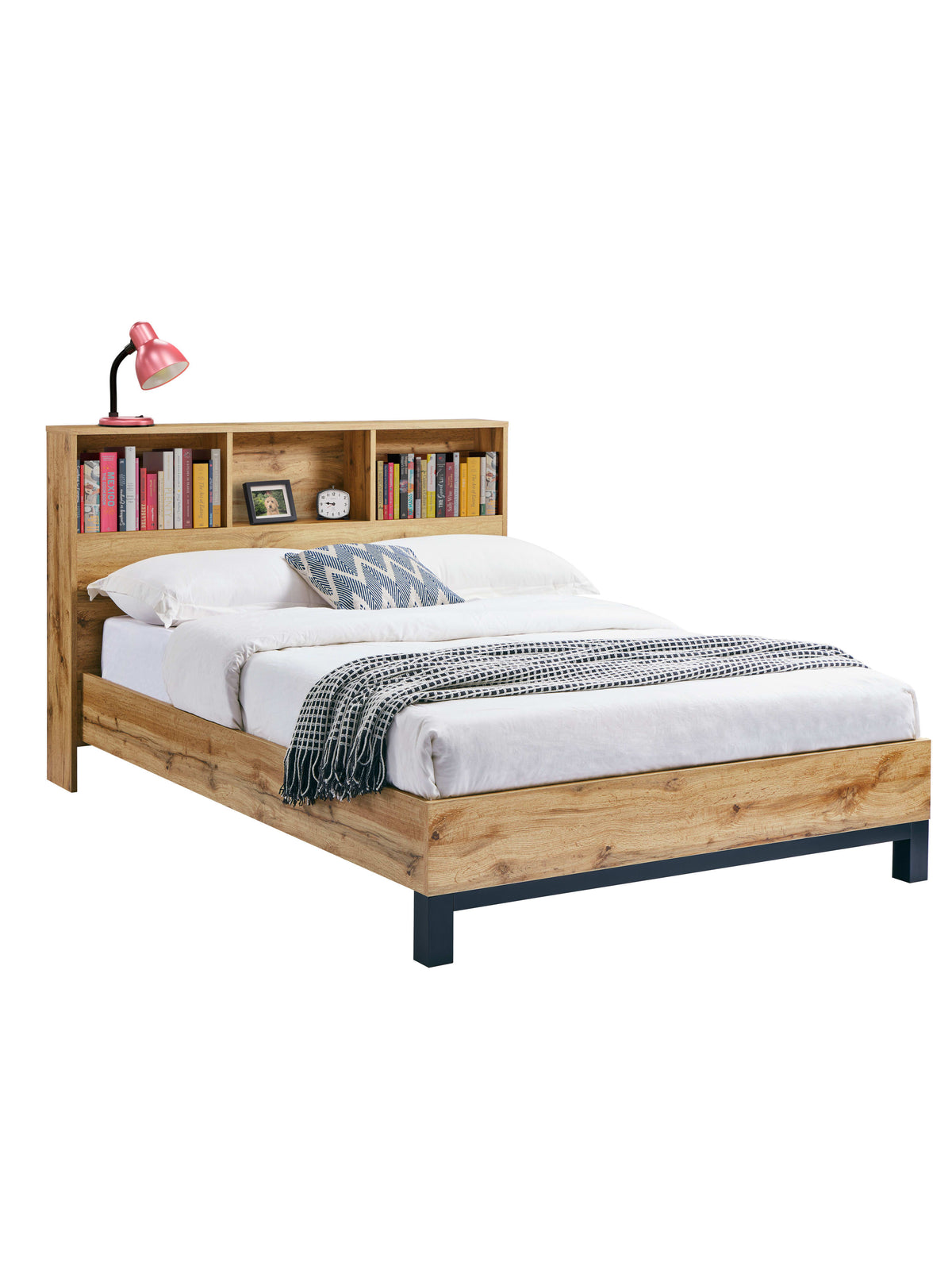 Bali Bookcase Bed - Oak