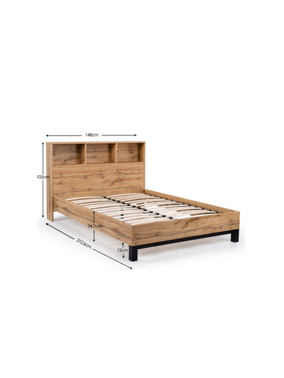Bali Bookcase Bed - Oak