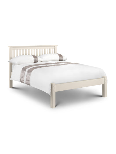 Barcelona Wood Bed Low Foot End - Stone White
