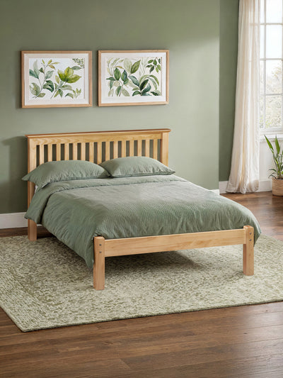 Barcelona Pine Bed - Low Foot - Solid Pine