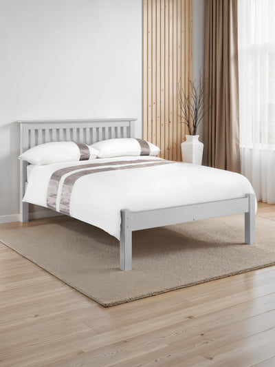 Barcelona Dove Grey Low Footend Bed