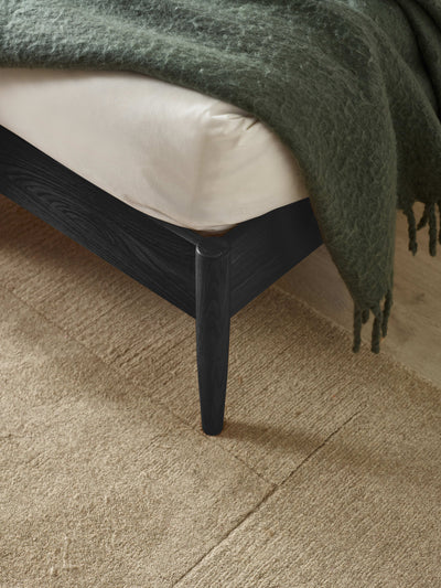 Belton Black Spindle Size Bed Frame – Black Oak Effect