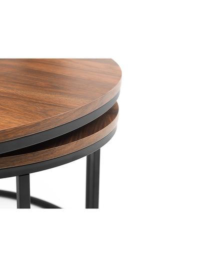 Bellini Round Nesting Coffee Table - Walnut