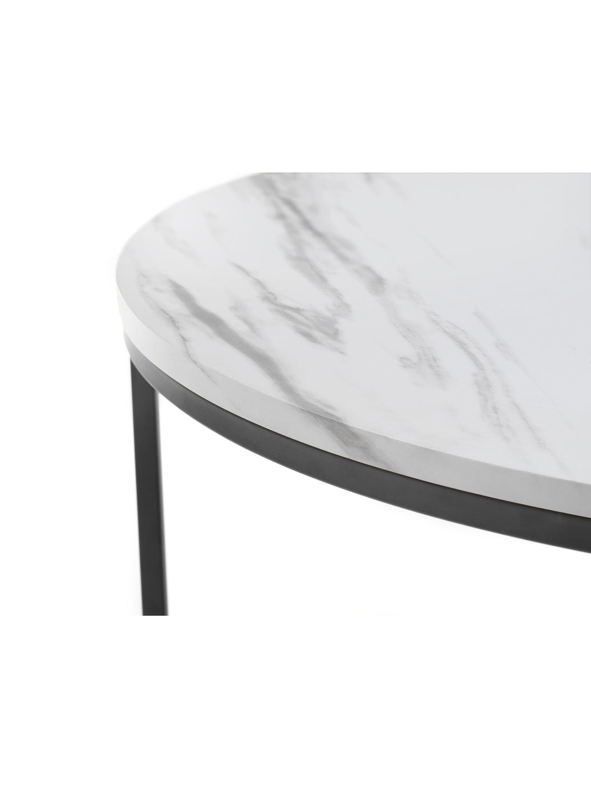 Bellini Round Nesting Coffee Table - White Marble