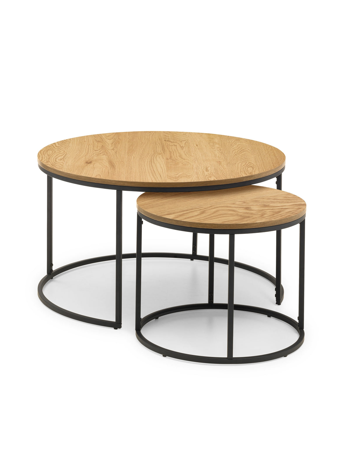 Bellini Round Nesting Coffee Table - Oak