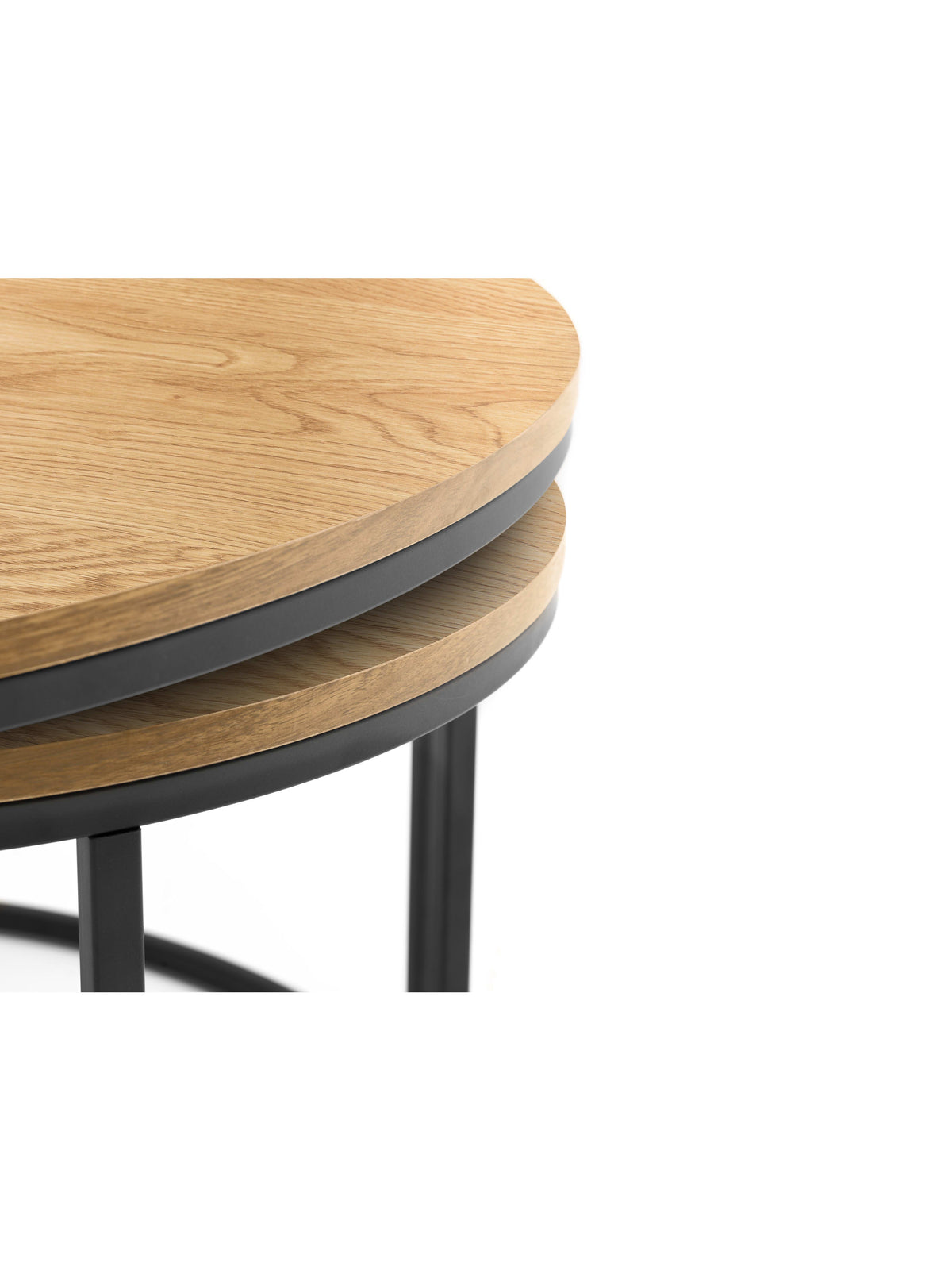 Bellini Round Nesting Coffee Table - Oak