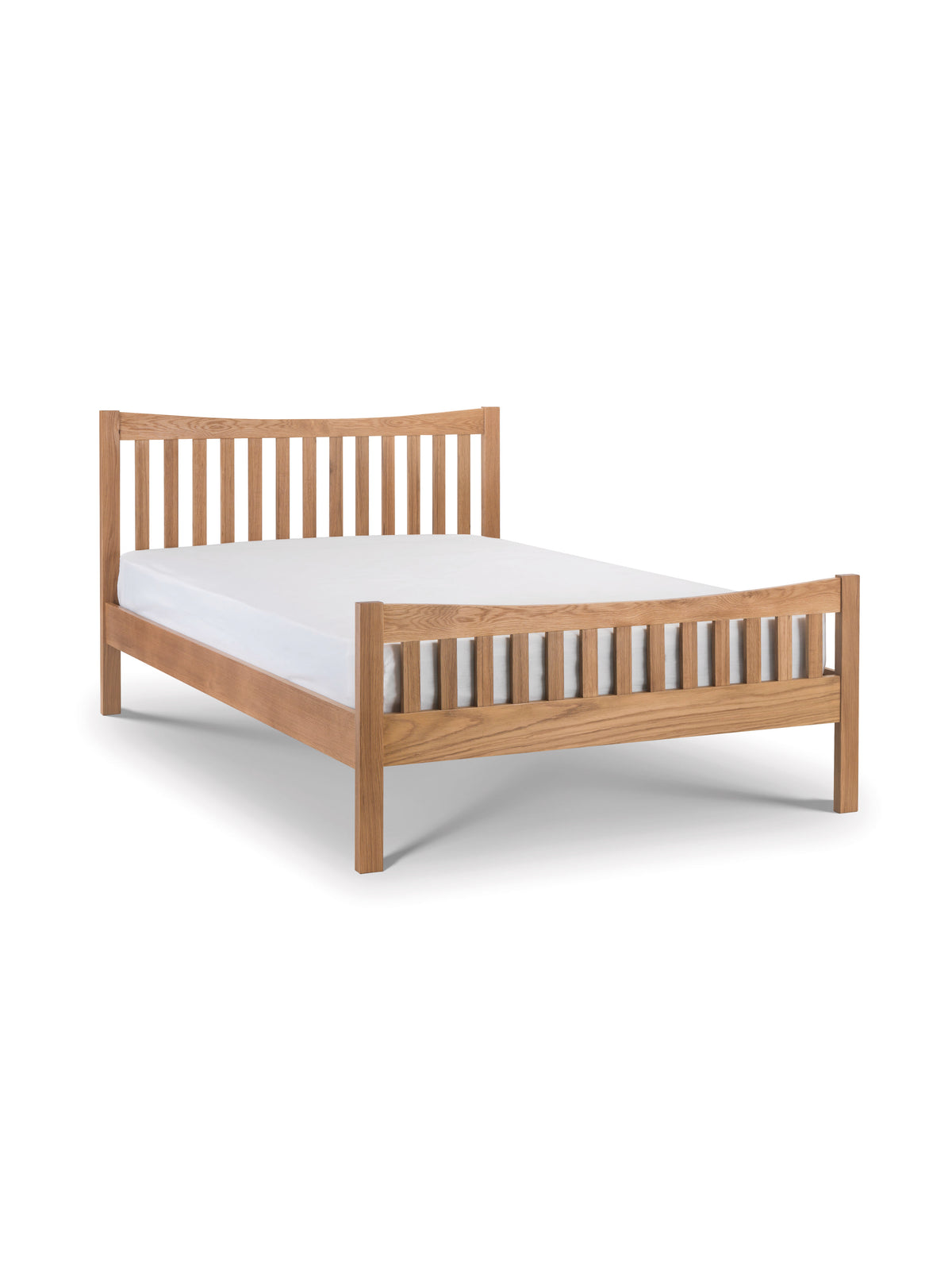 Bergamo Oak Bed - Wood - Natural Oak