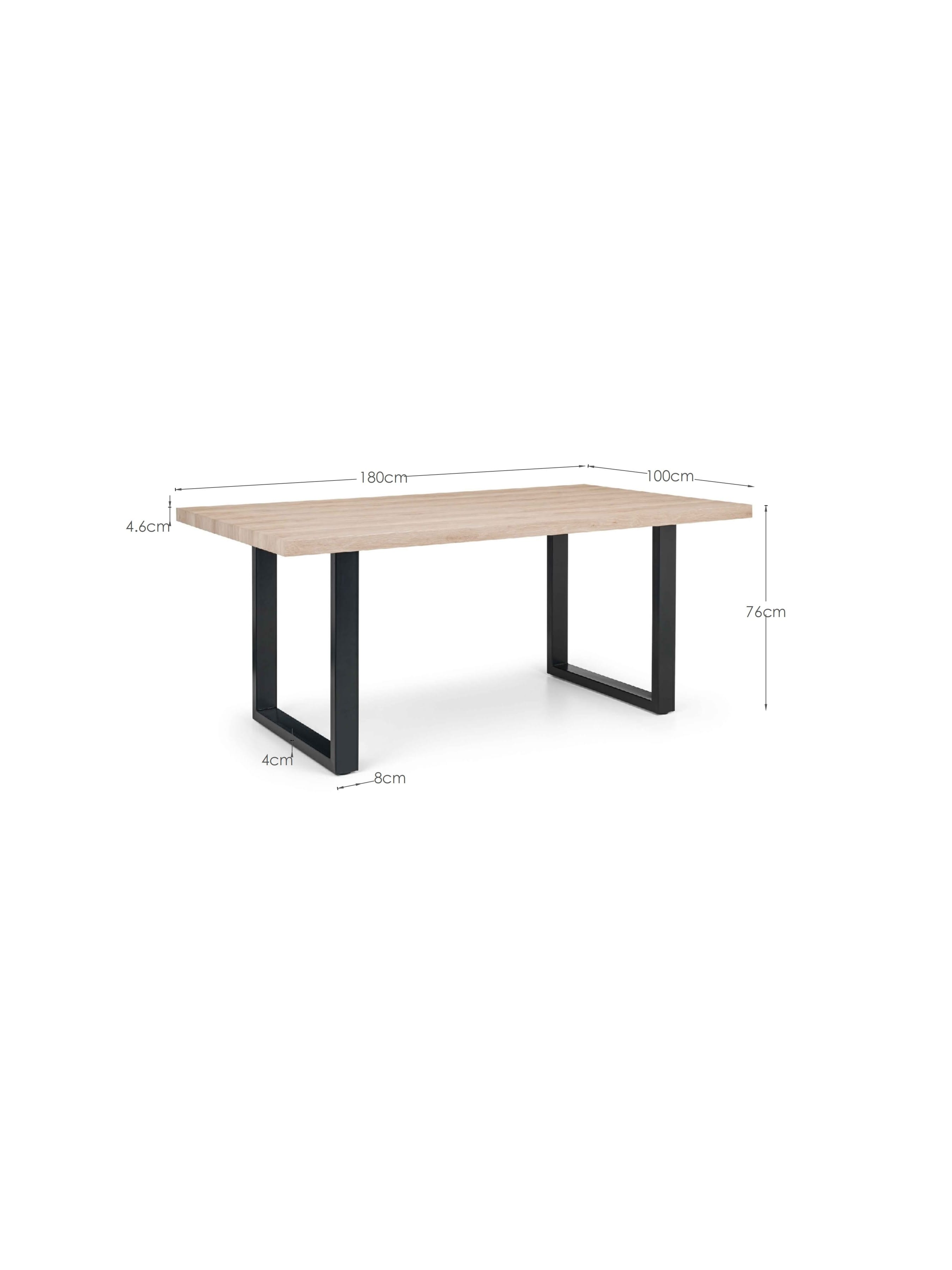 Berwick Rectangular Table and 6 Grey plush Chairs – Oak Effect
