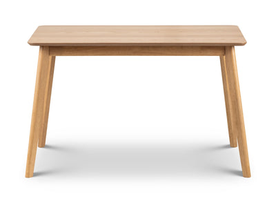 Boden Oak Veneer Rectangular Table With Tapered Legs – Julian Bowen, view 3