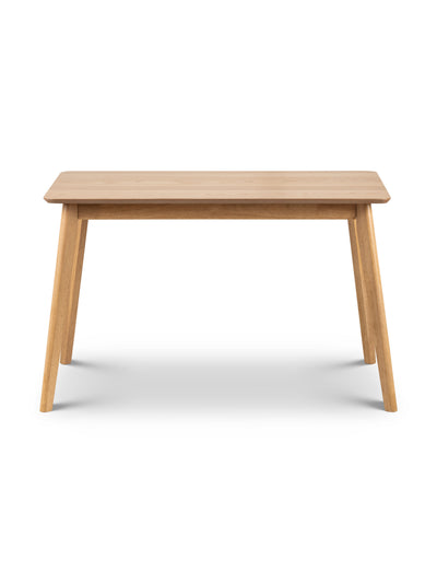 Boden Oak Veneer Rectangular Table With Tapered Legs