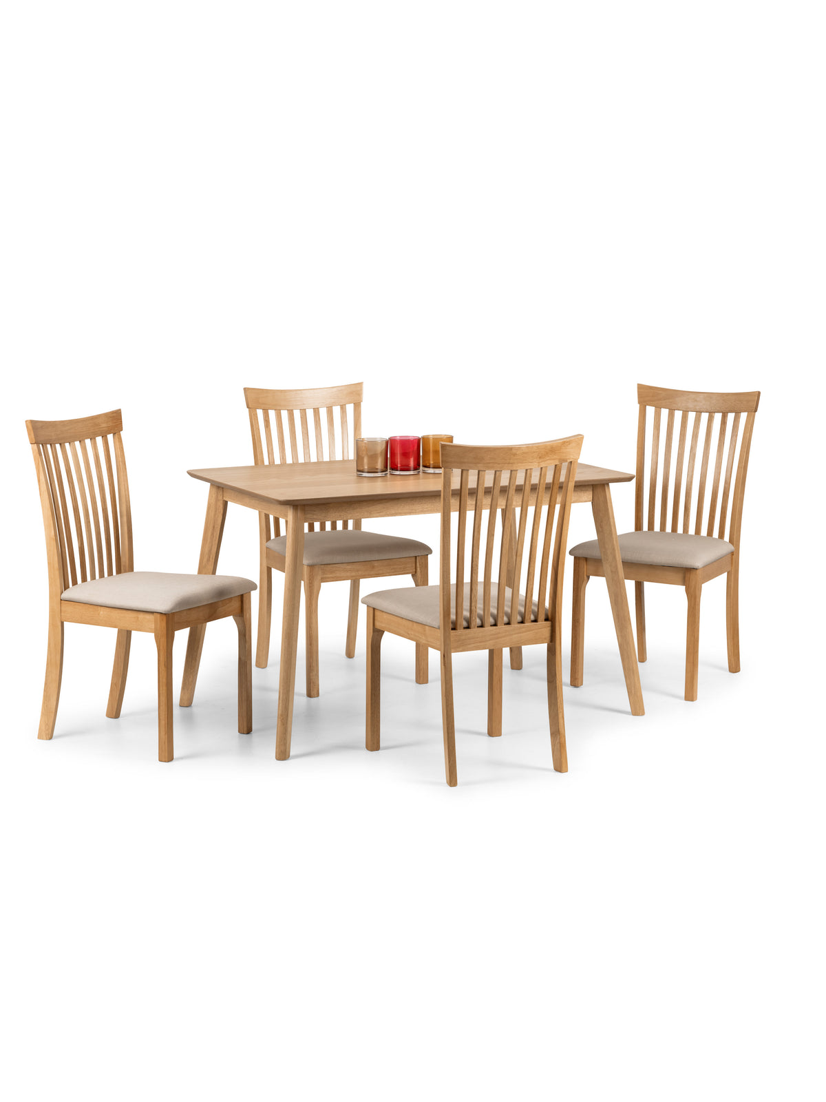 Boden Oak Veneer Rectangular Table With Tapered Legs