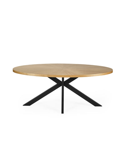 Bondi Oak Effect Oval 4-6 Seater Dining Table