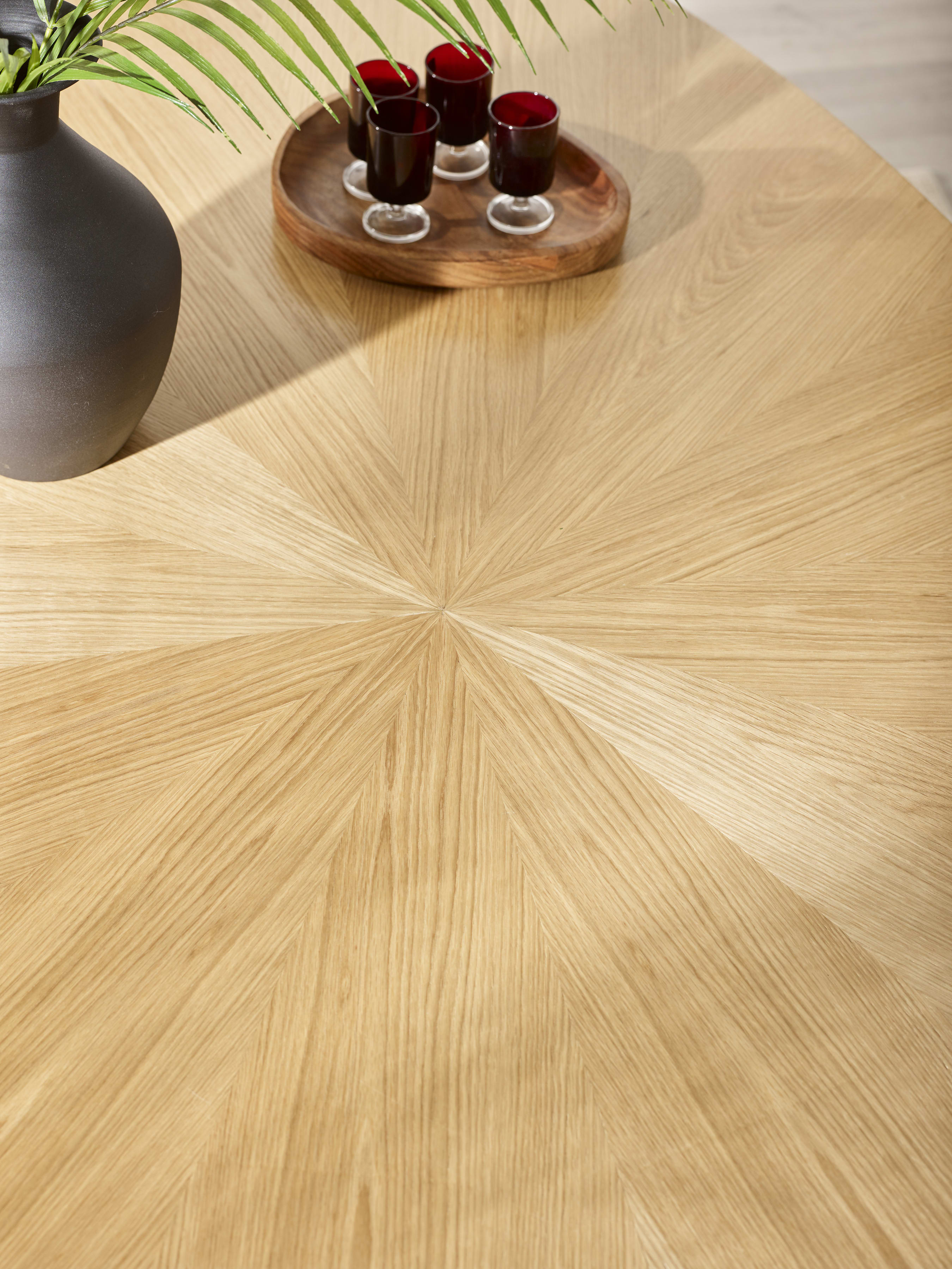 Bondi Oak Effect Oval 4-6 Seater Dining Table
