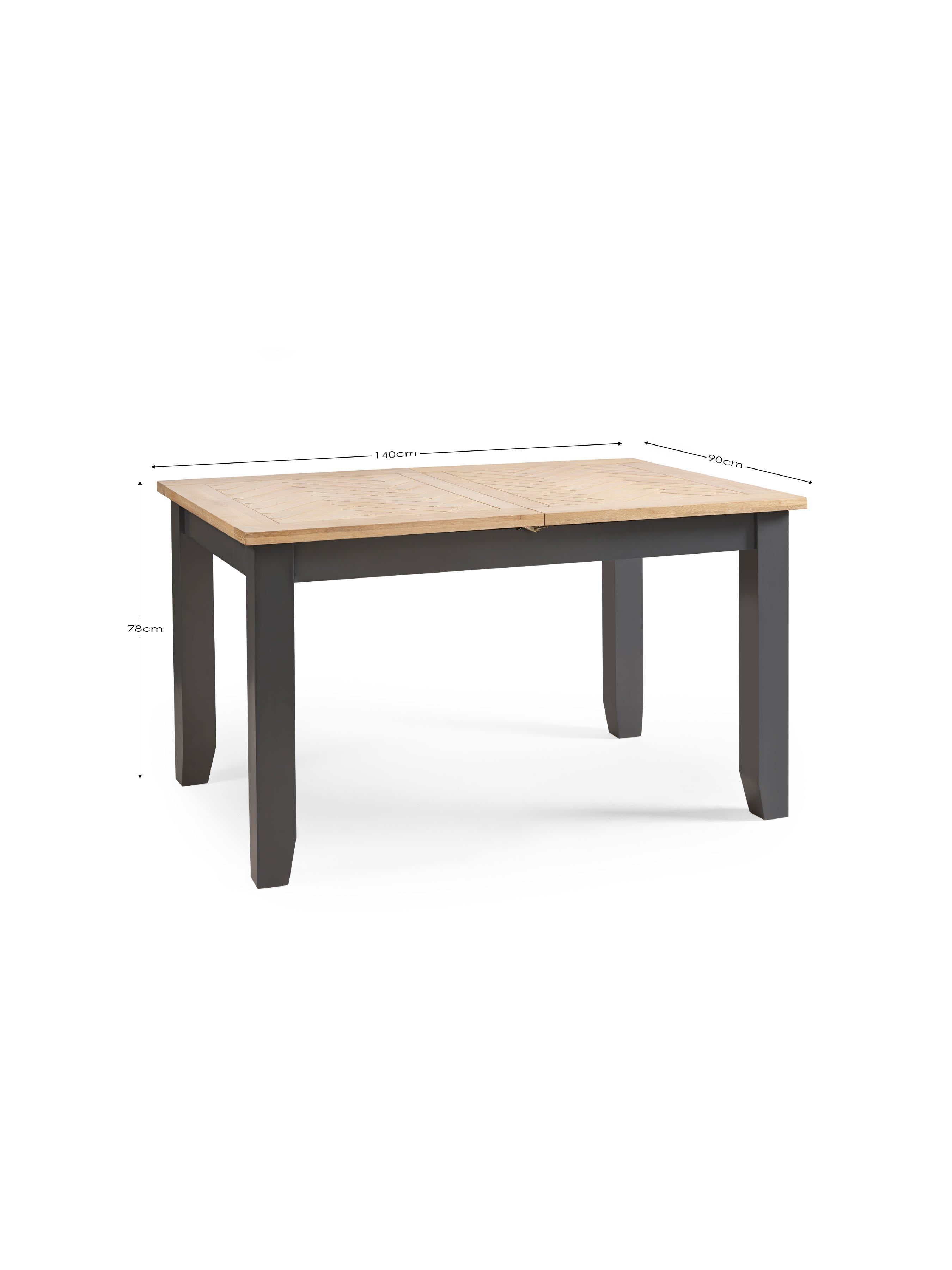 Bordeaux Dining Table and 6 Bordeaux Chairs – Dark Grey & Oak