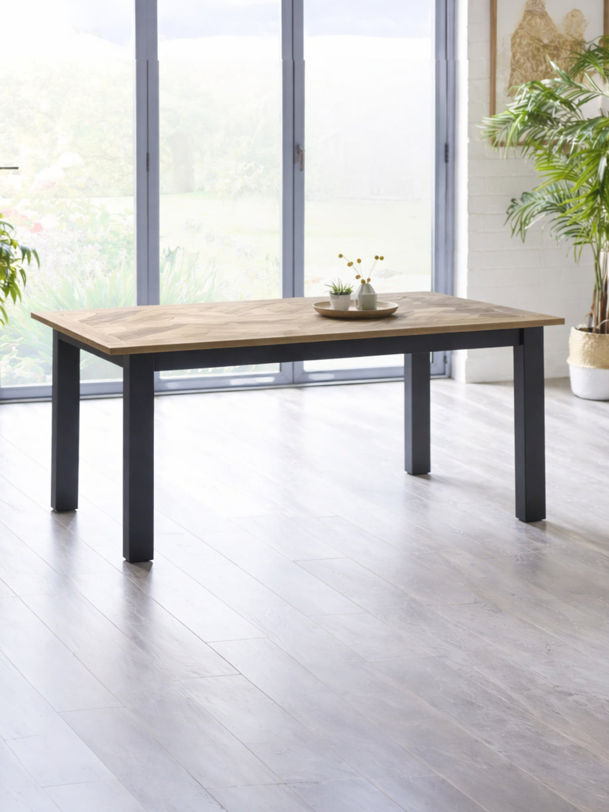 Bordeaux Extending Dining Table Dark Grey