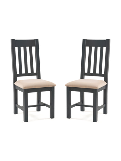 Bordeaux Dining Chairs Dark Grey (Set Of 2)