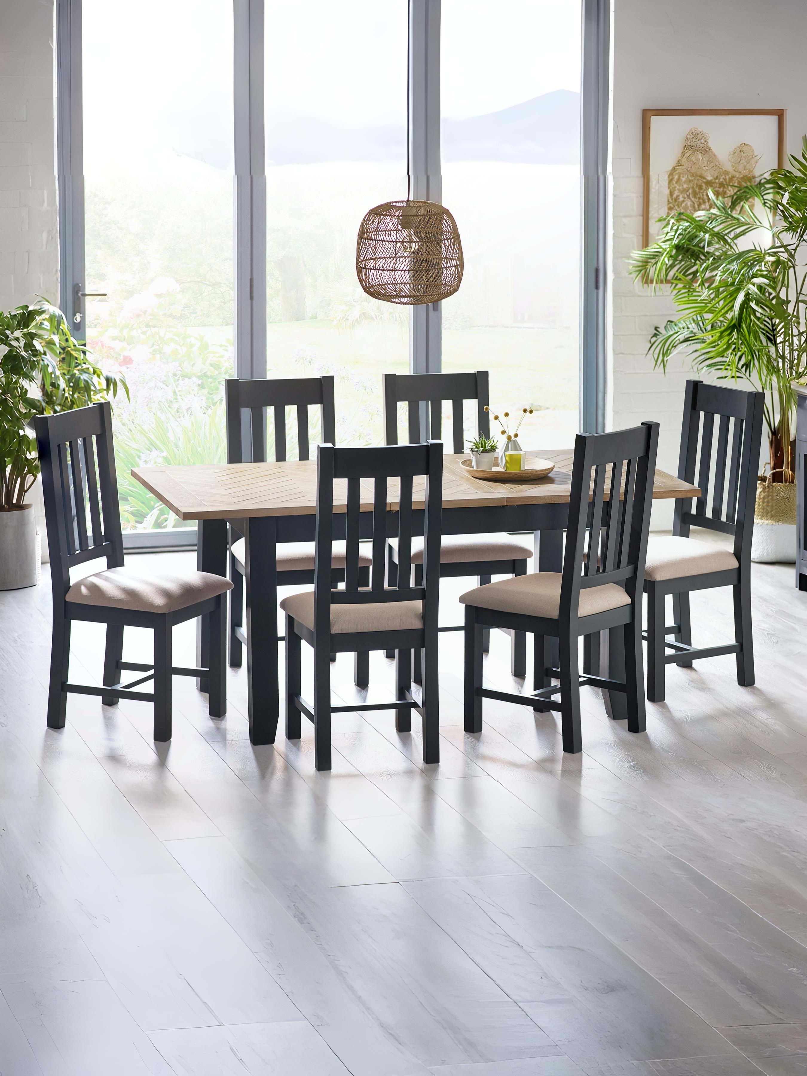 Bordeaux Dining Chairs Dark Grey (Set Of 2)