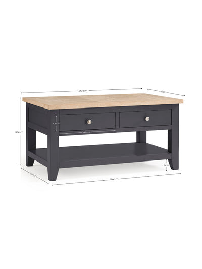 Bordeaux Coffee Table Dark Grey