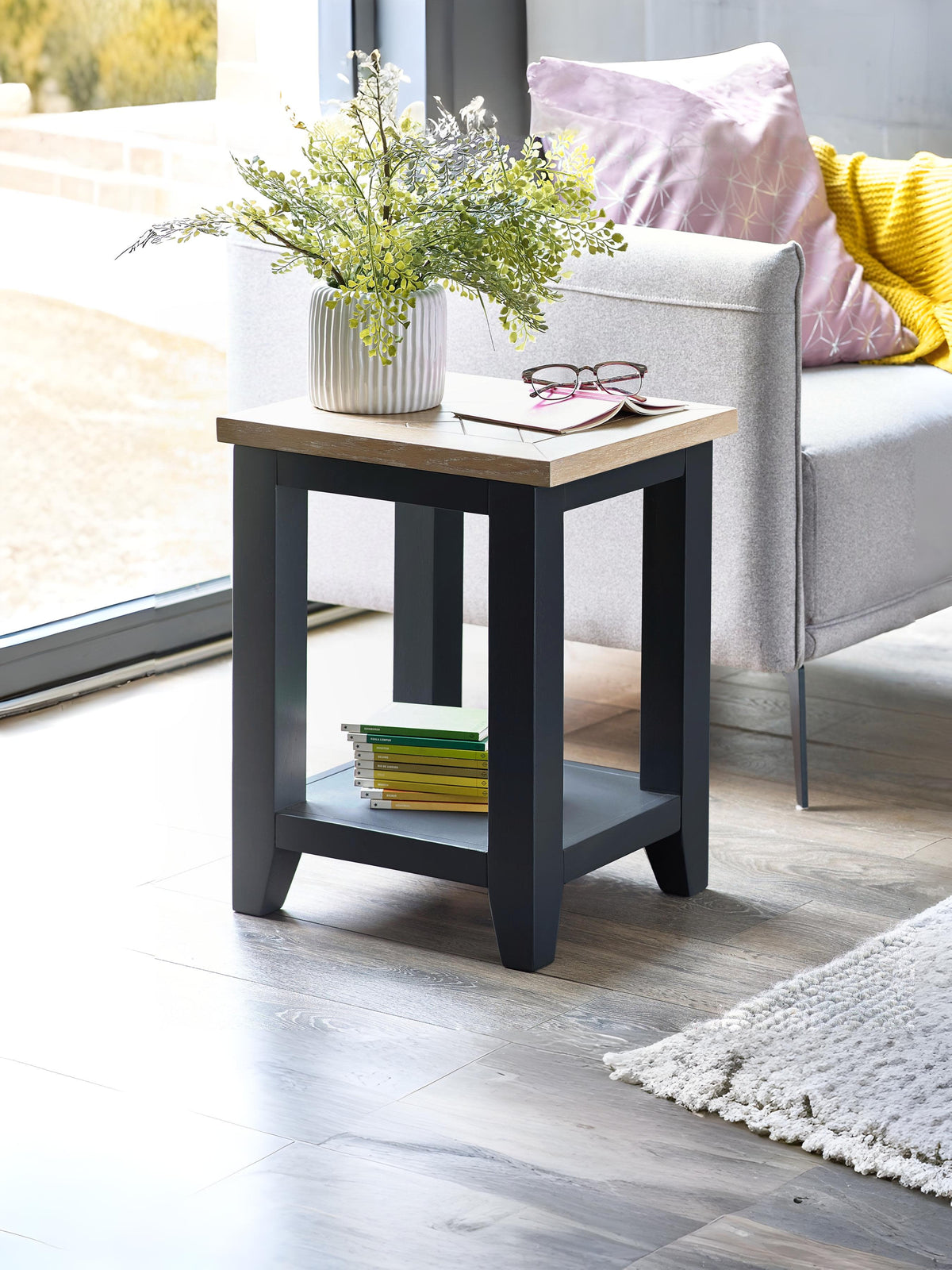 Bordeaux Lamp Table Dark Grey
