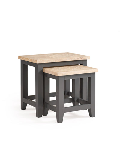 Bordeaux Nest Of Tables Dark Grey