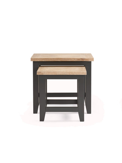 Bordeaux Nest Of Tables Dark Grey