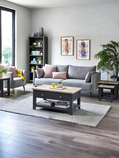 Bordeaux Nest Of Tables Dark Grey