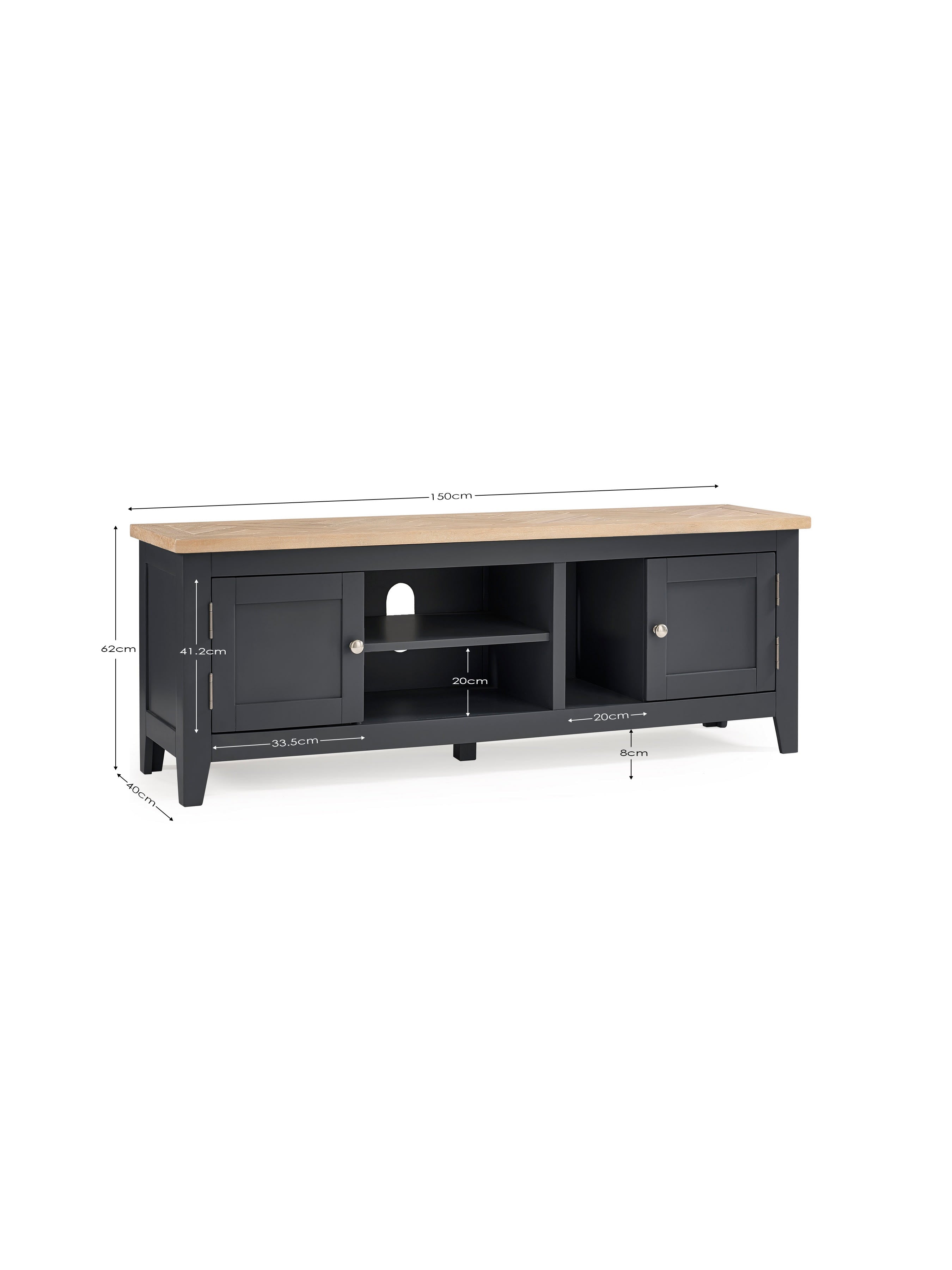 Bordeaux Tv Unit Dark Grey