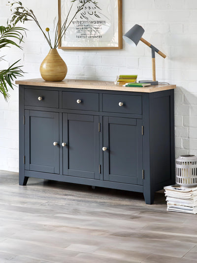 Bordeaux Sideboard Dark Grey – Dark Grey and Oak