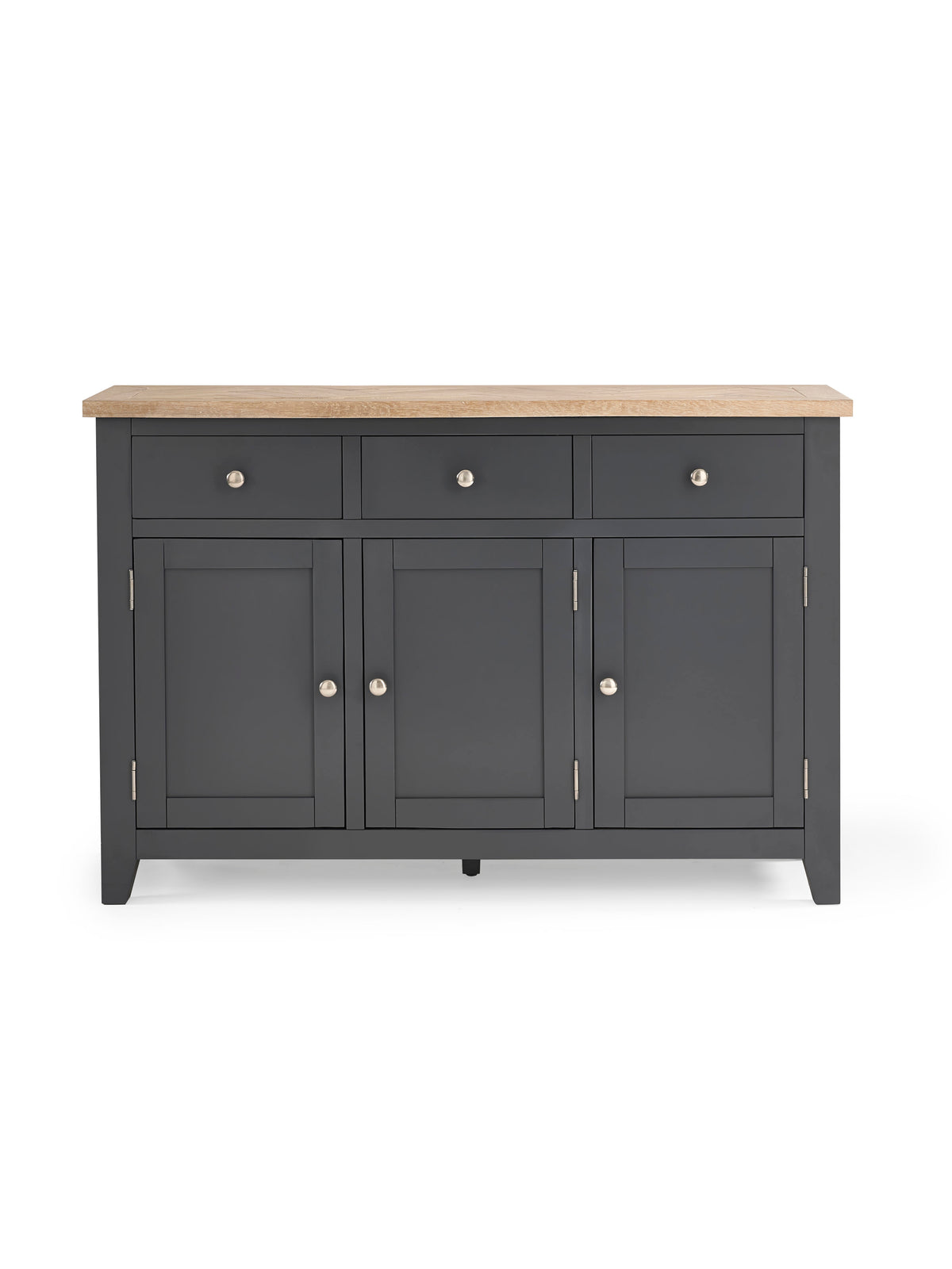 Bordeaux Sideboard Dark Grey – Dark Grey and Oak