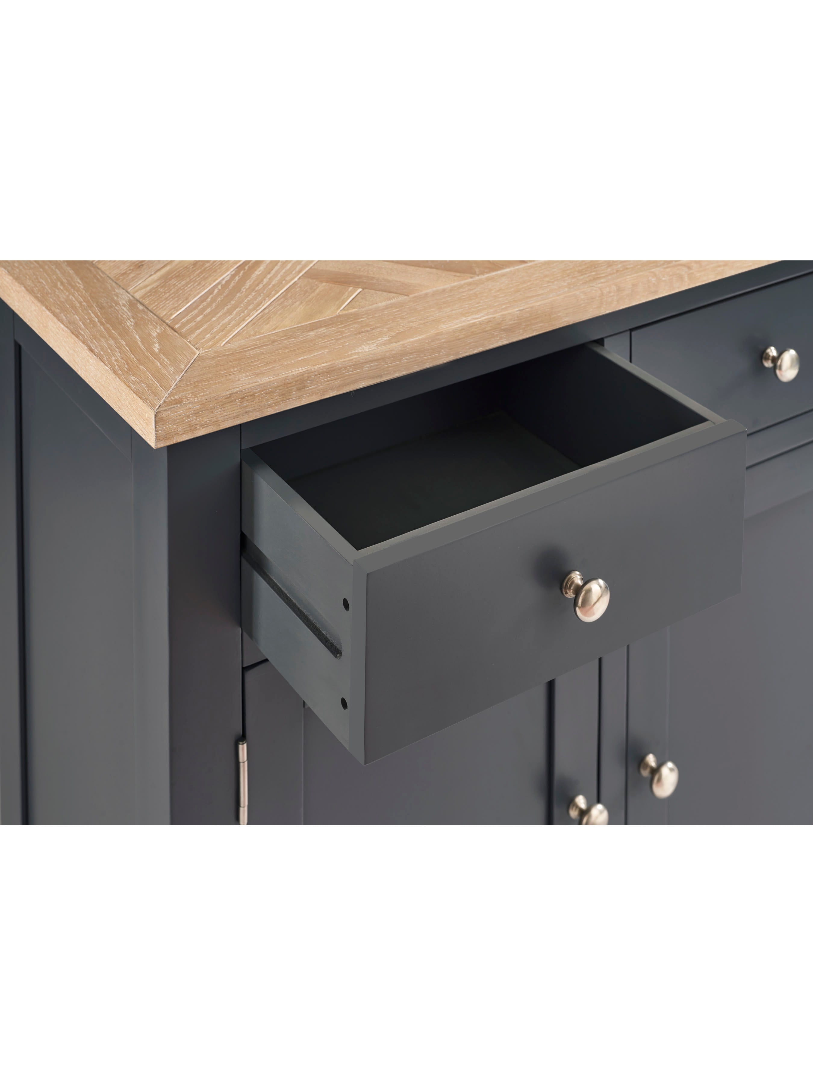 Bordeaux Sideboard Dark Grey – Dark Grey and Oak
