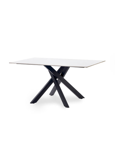 Bradley White Marble Dining Table