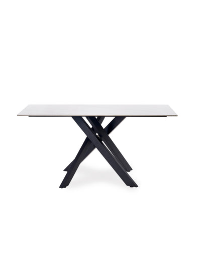 Bradley White Marble Dining Table