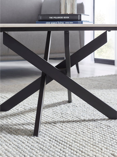 Bradley White Marble Coffee Table