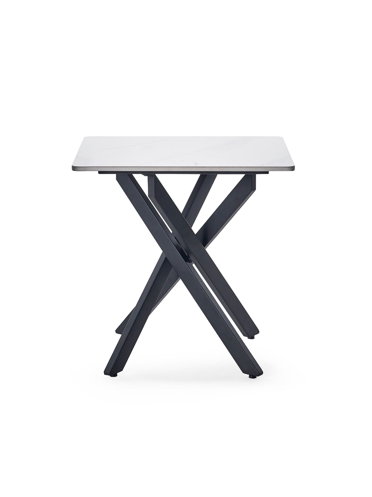 Bradley White Marble Lamp Table