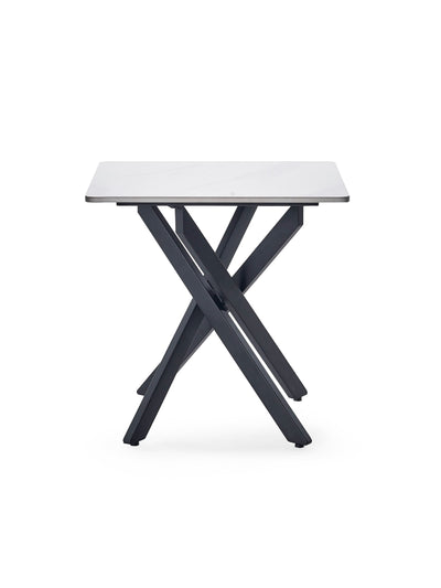 Bradley White Marble Lamp Table