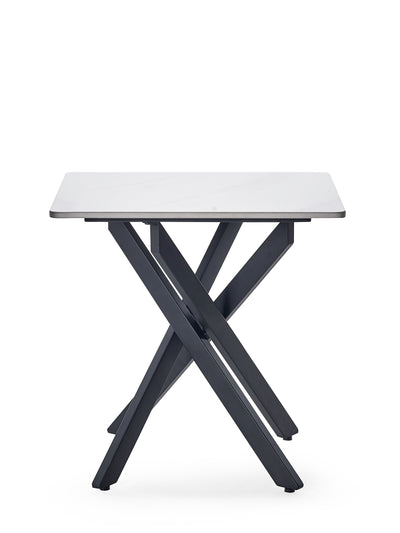 Bradley White Marble Lamp Table – Julian Bowen, view 3