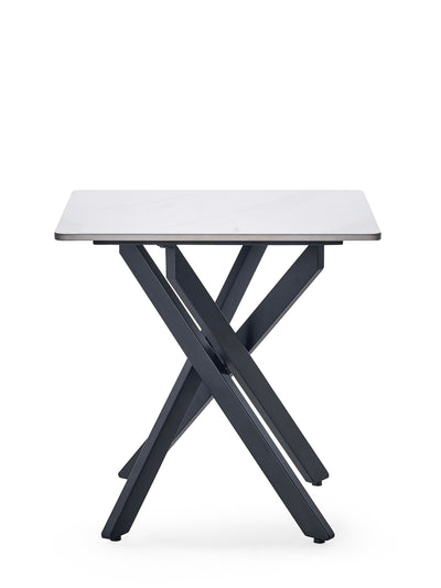 Bradley White Marble Lamp Table