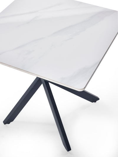 Bradley White Marble Lamp Table – Julian Bowen, view 7