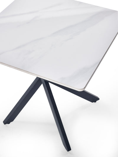 Bradley White Marble Lamp Table