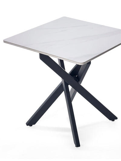 Bradley White Marble Lamp Table – Julian Bowen
