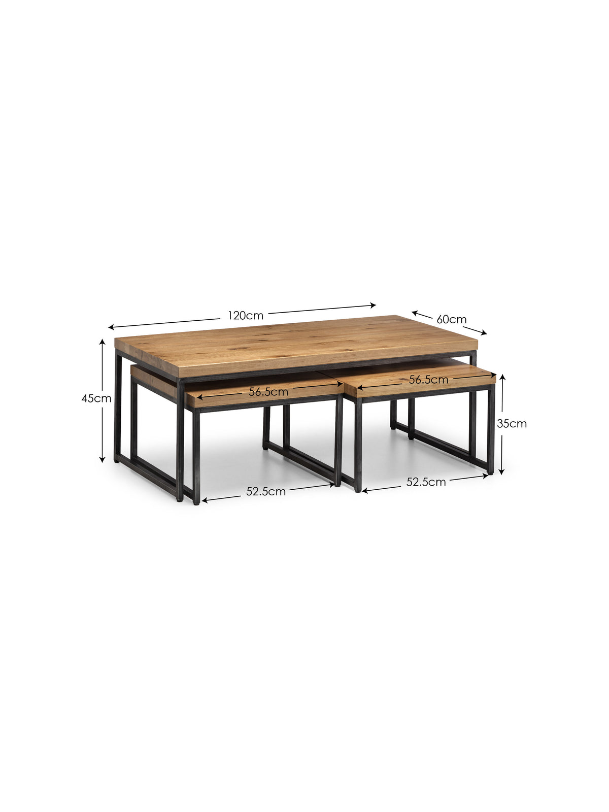 Brooklyn Oak Nesting Coffee Tables